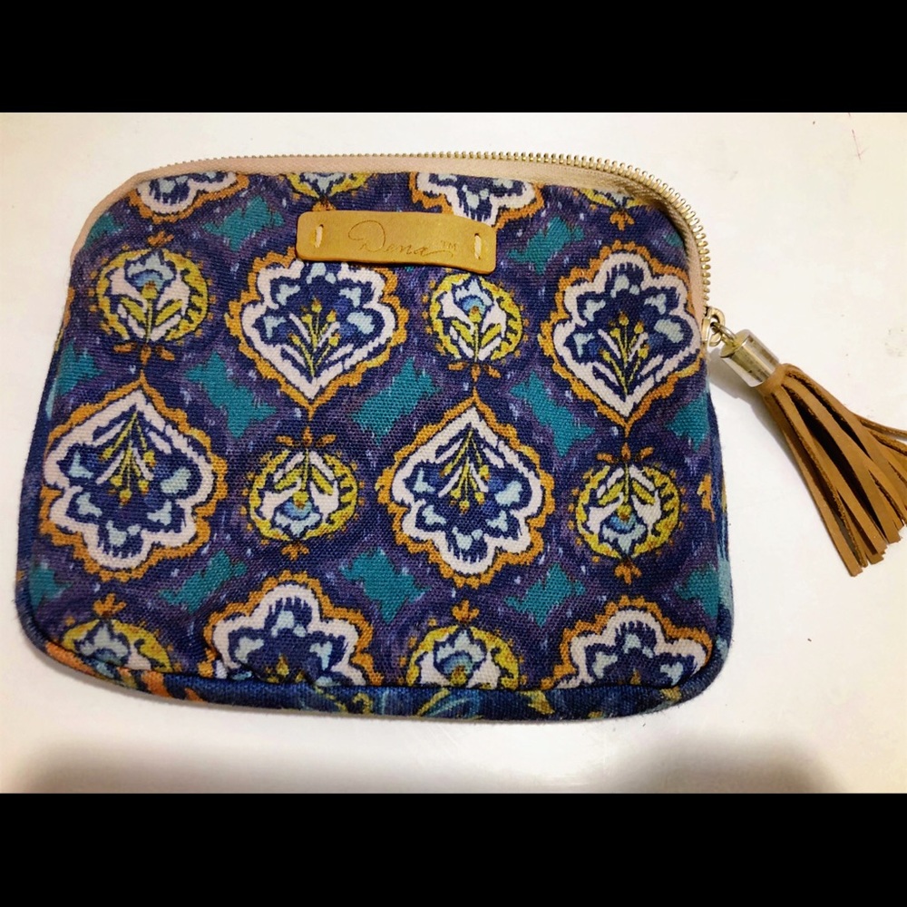 Dena Designs small canvas cosmetic pouch